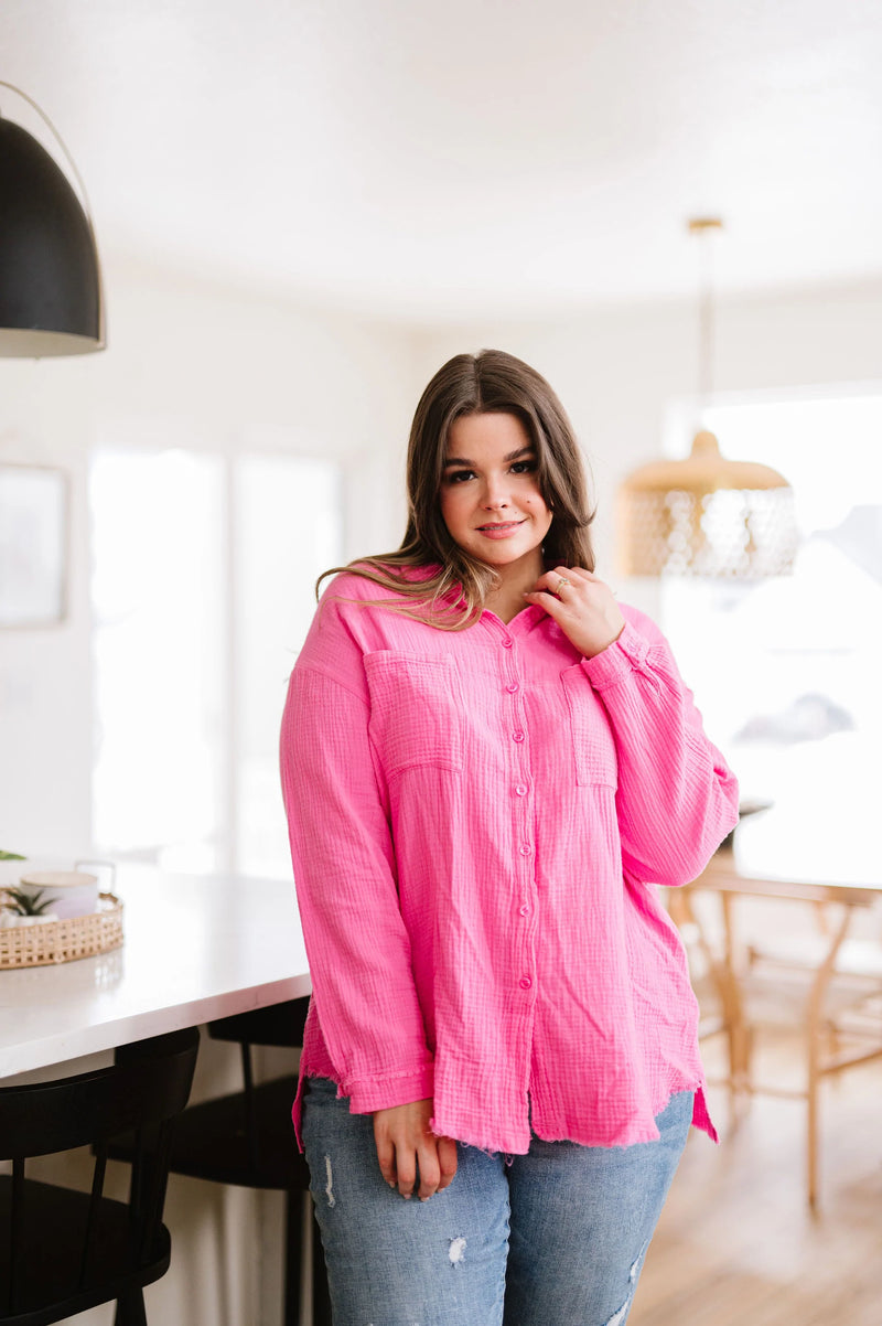Love Life Button Down Shirt