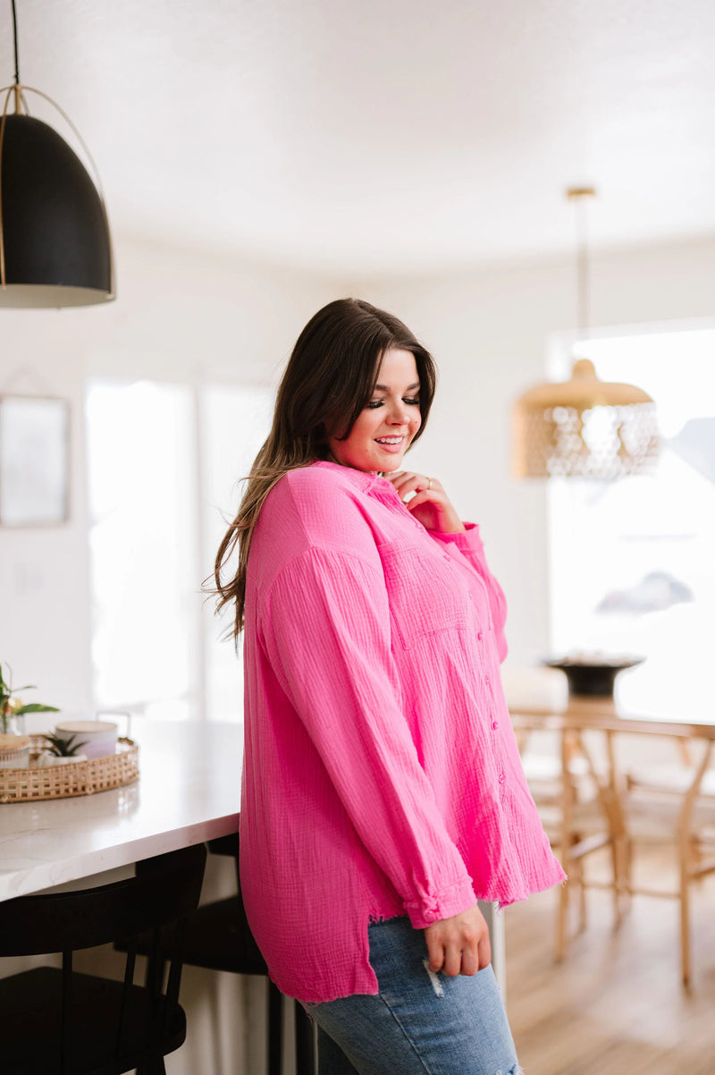 Love Life Button Down Shirt