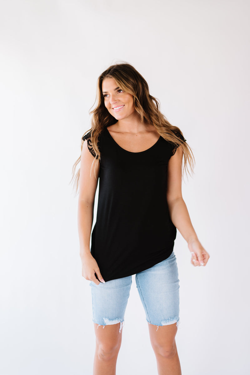 Mila Lace Sleeve Top