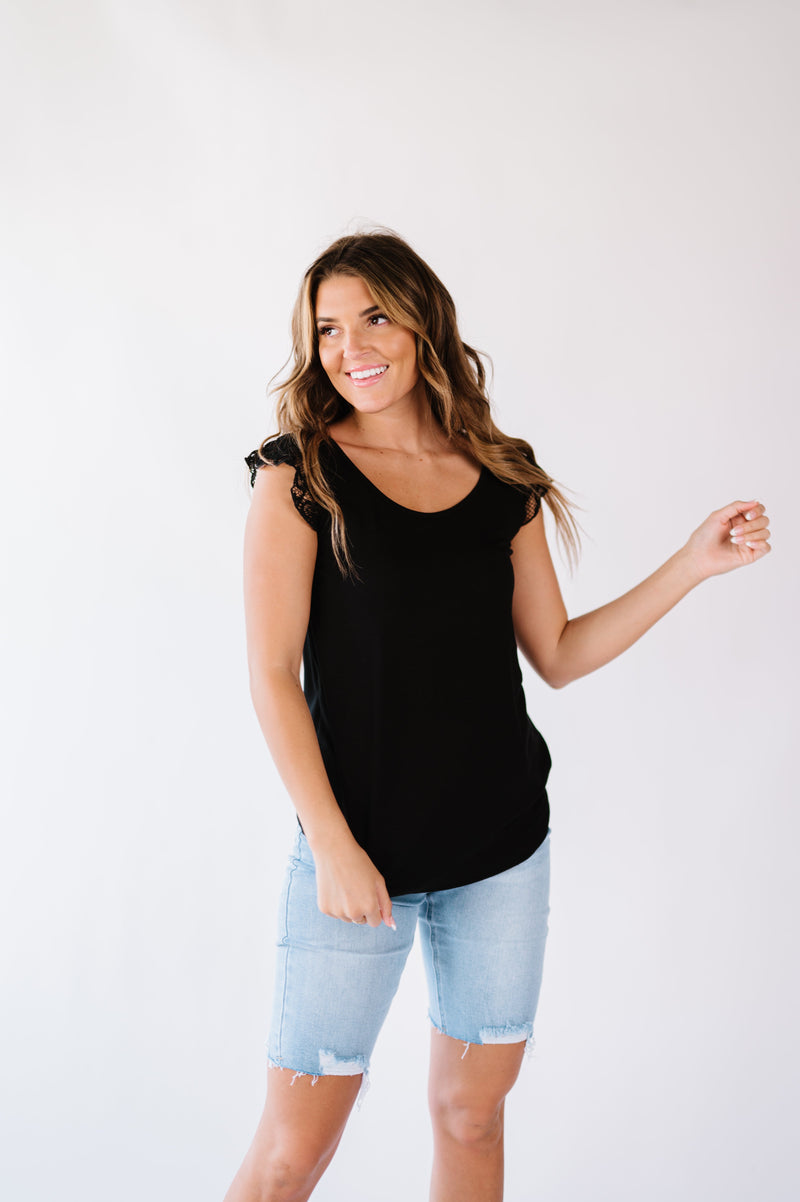 Mila Lace Sleeve Top