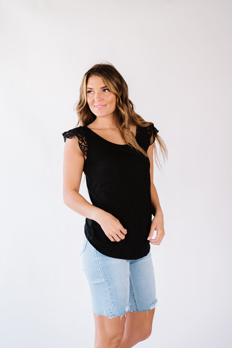 Mila Lace Sleeve Top