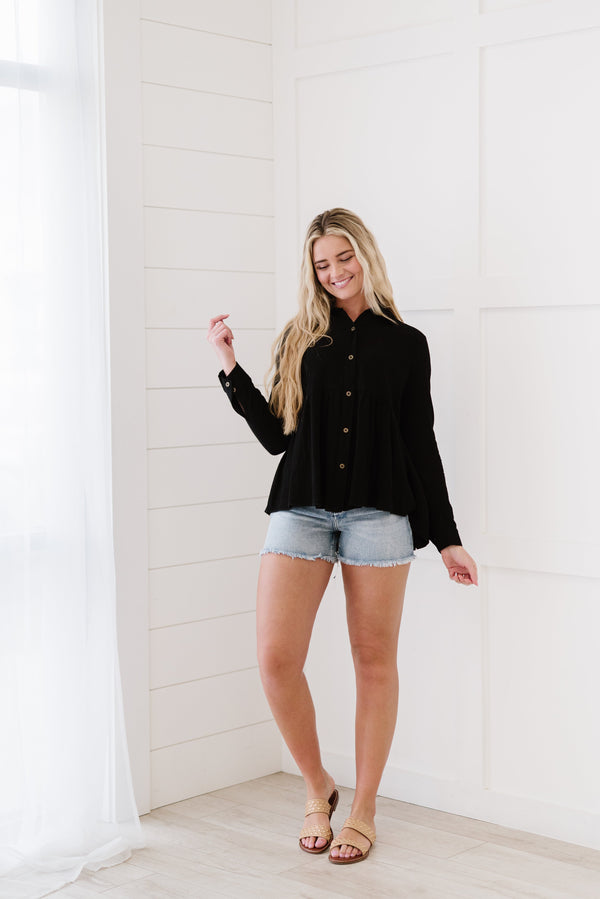 Great Days Ahead Button Down Top