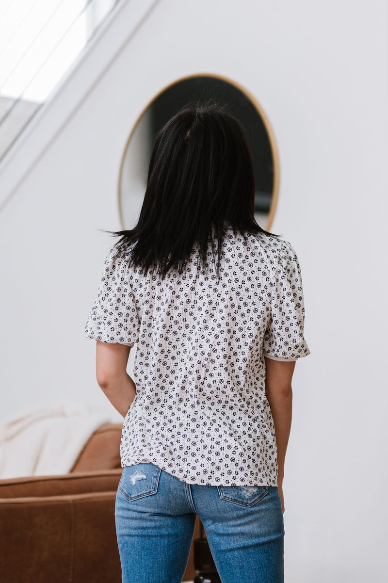 Daisy Dreams Ribbed Knit Top