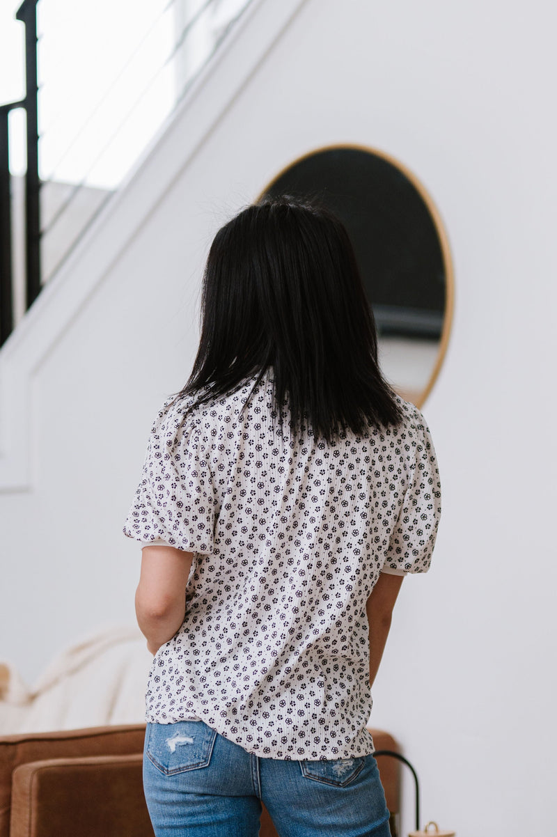 Daisy Dreams Ribbed Knit Top