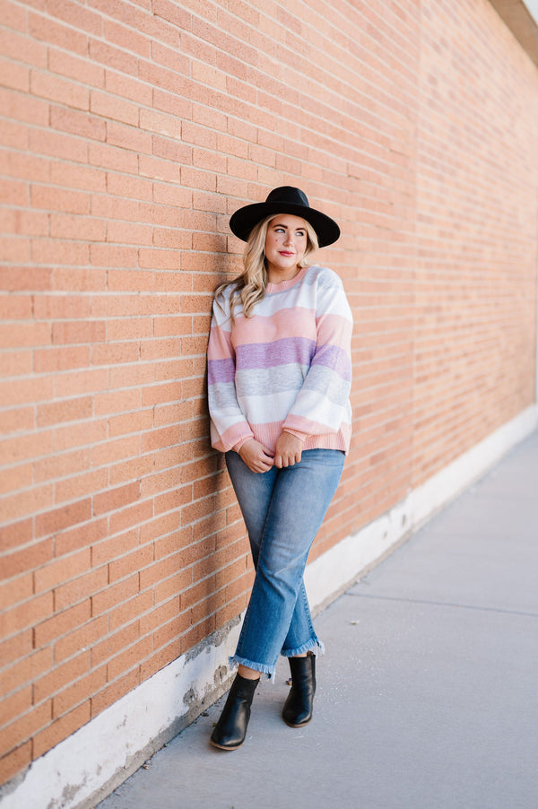 Let Me Love You Color Block Sweater