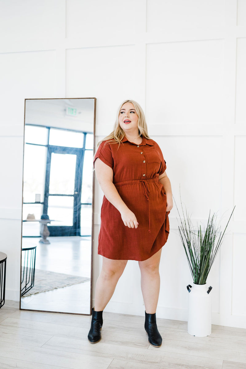 Need Some Love Oversized Shirt Dress- Plus