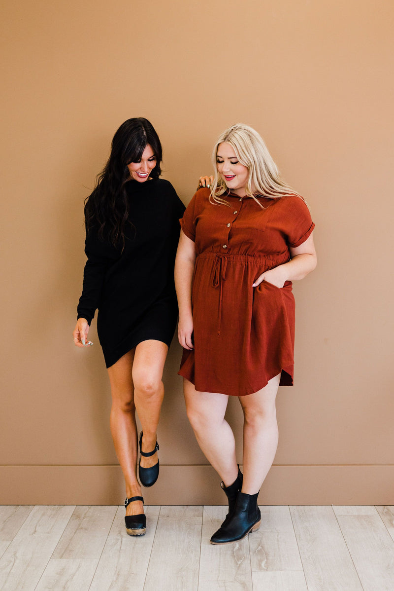 Need Some Love Oversized Shirt Dress- Plus