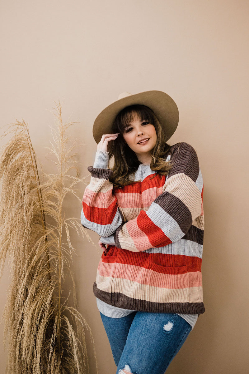 Lazy Days Striped Sweater