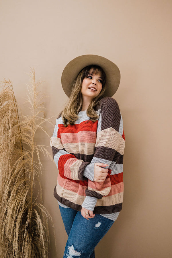 Lazy Days Striped Sweater