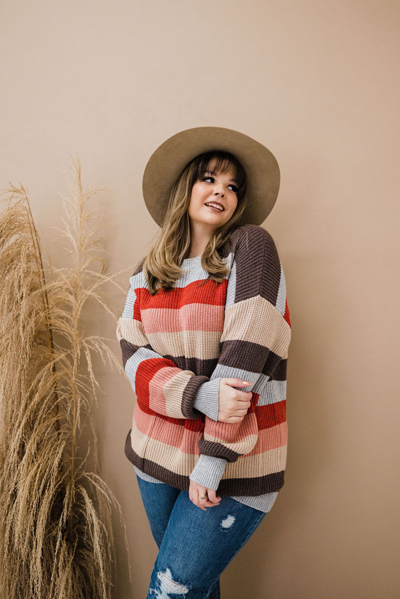 Lazy Days Striped Sweater