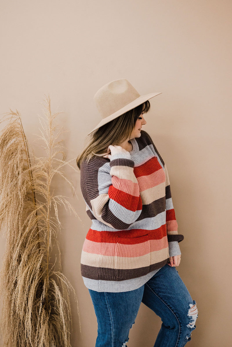 Lazy Days Striped Sweater