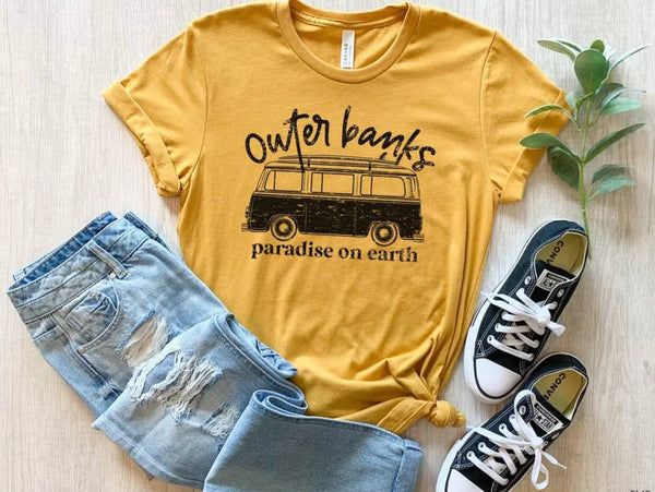Outer banks paradise on earth Graphic tee