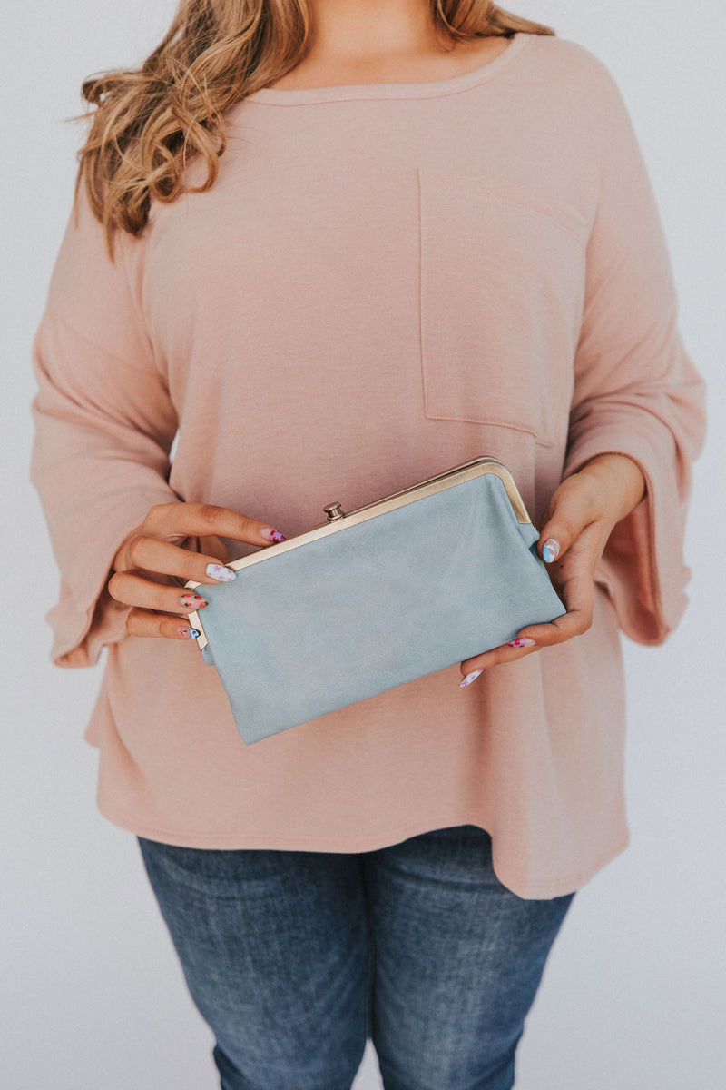 All In Favor Clasp Wallet -Blue