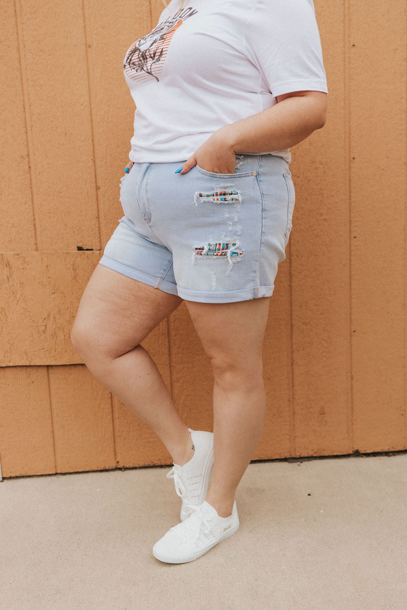 Raise The Stakes Patched Shorts