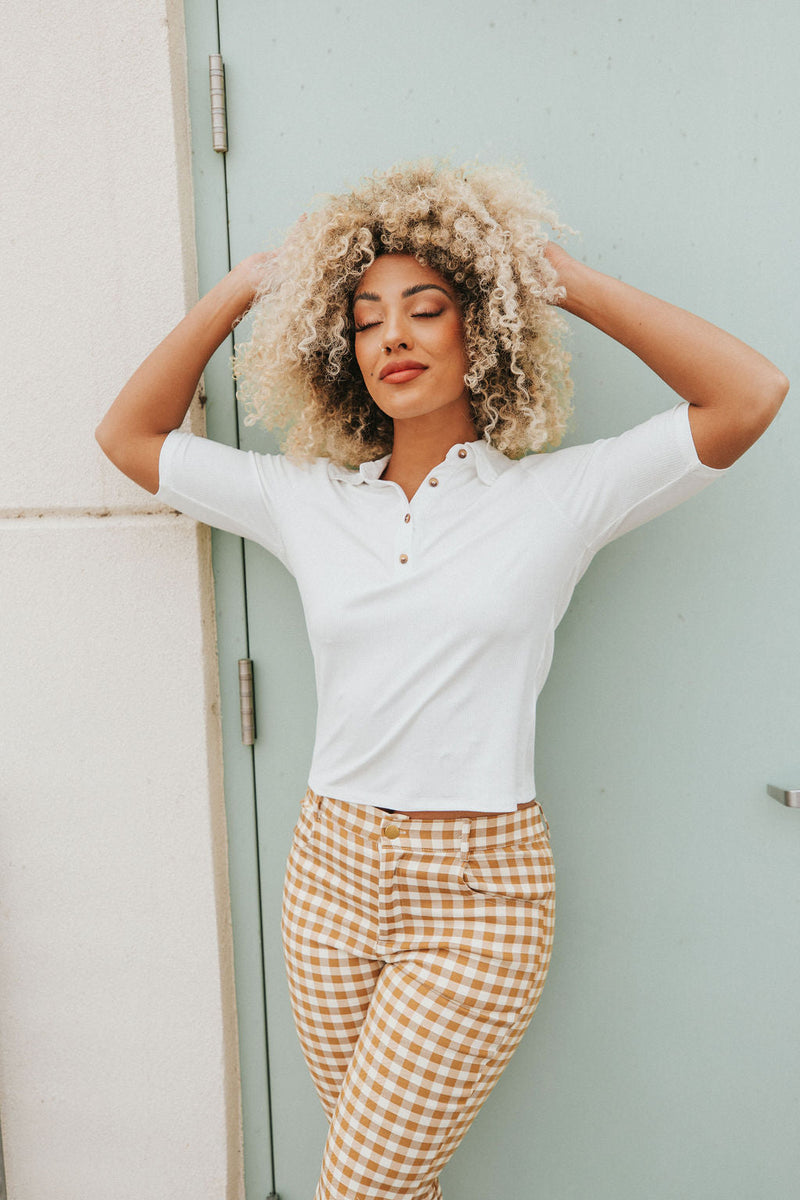 Sweet Intentions Button Up Top