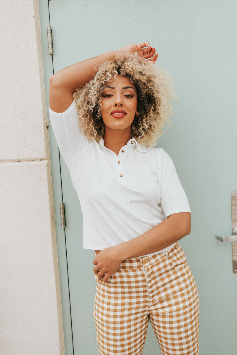Sweet Intentions Button Up Top