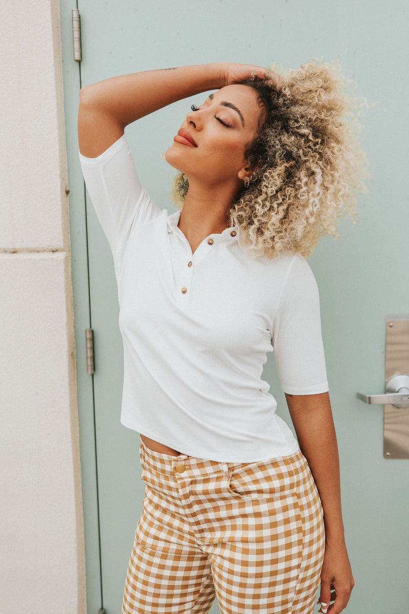 Sweet Intentions Button Up Top