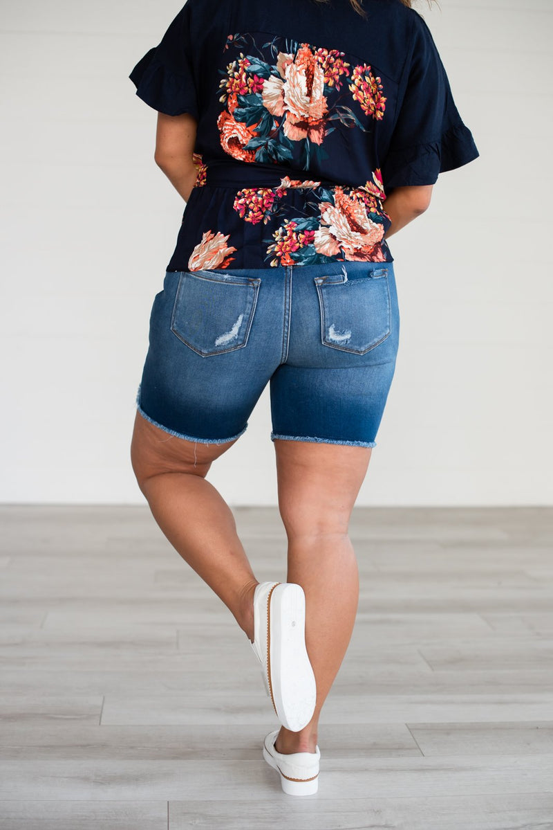 Up For Anything Denim Shorts
