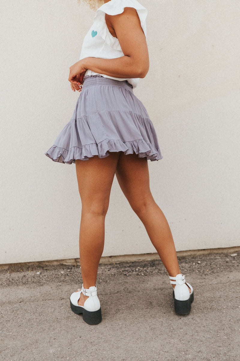 Boho Breeze Tiered Mini Skirt