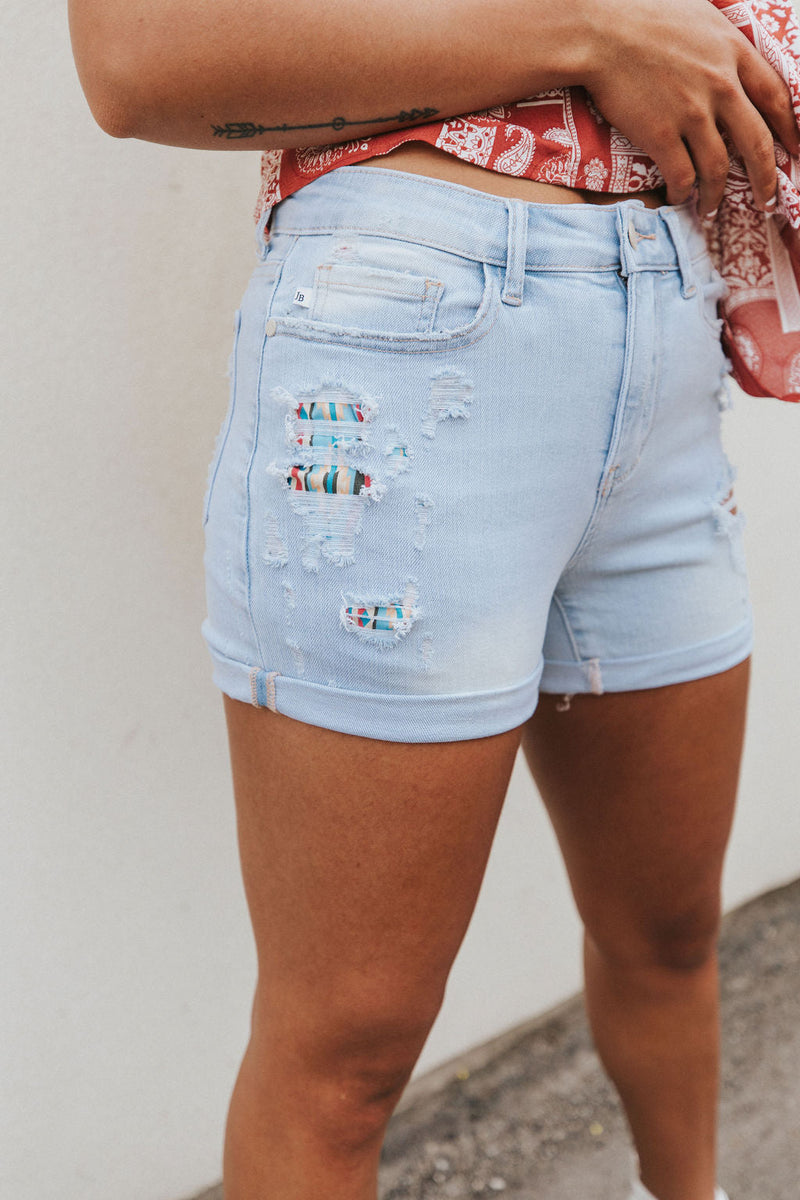 Raise The Stakes Patched Shorts