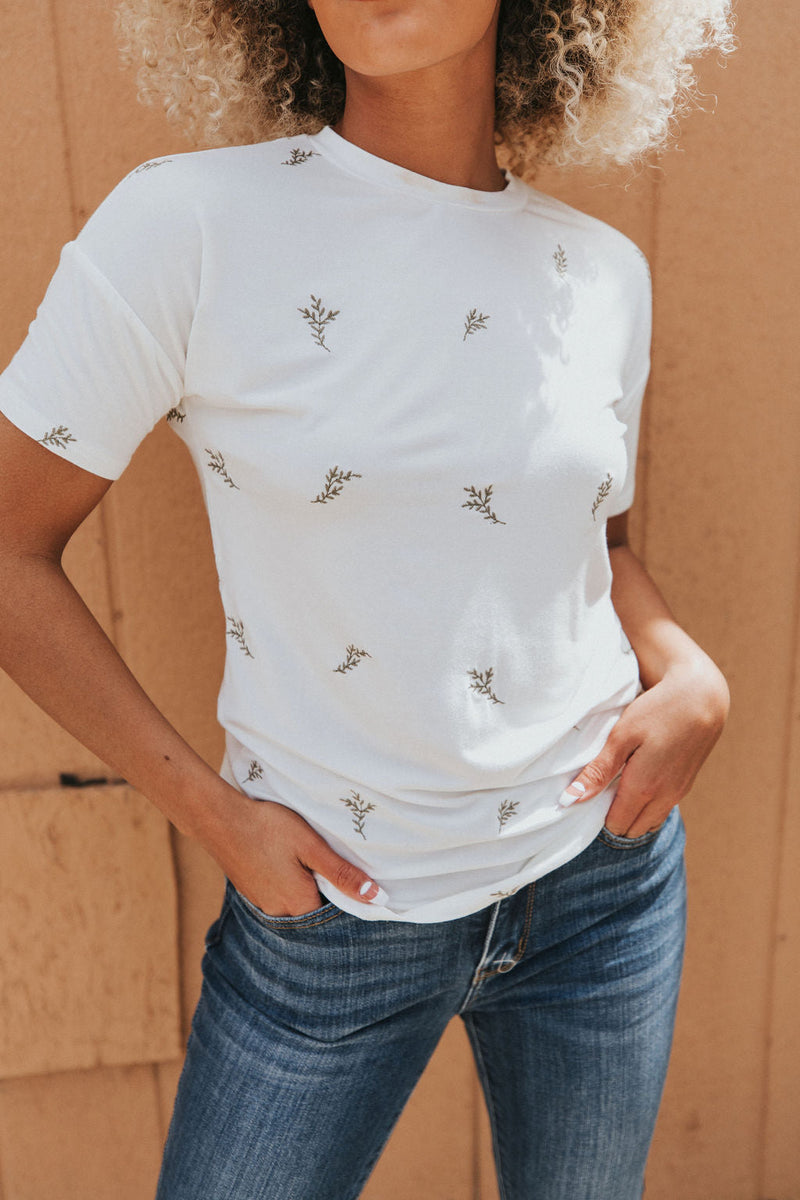 Always Daydreaming Embroidered Top