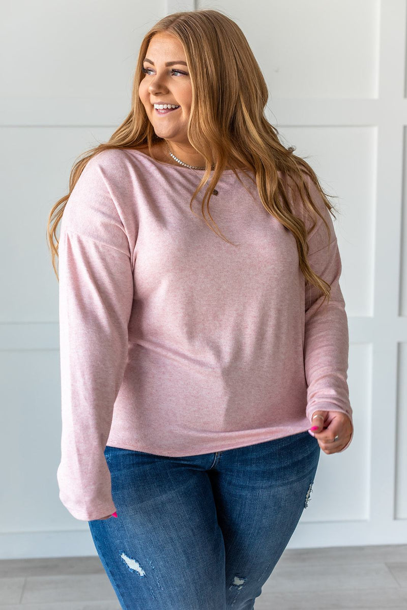 What A Beauty Drop Shoulder Top- Pink