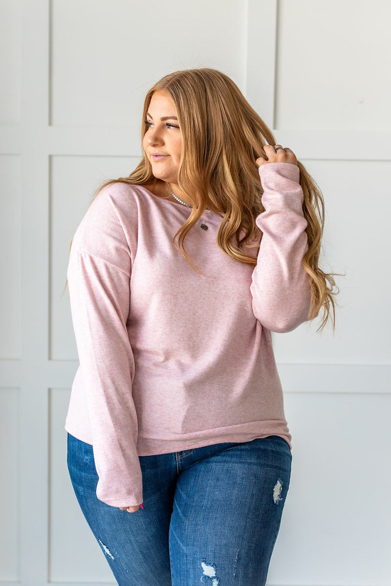 What A Beauty Drop Shoulder Top- Pink