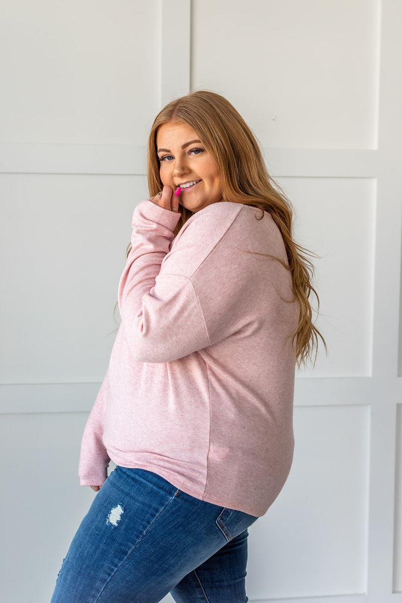 What A Beauty Drop Shoulder Top- Pink