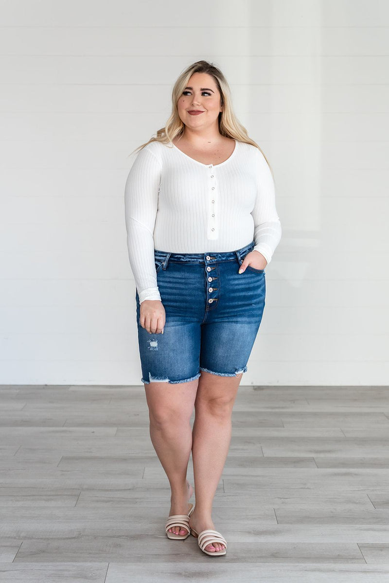 Get The Look Ribbed Bodysuit - White