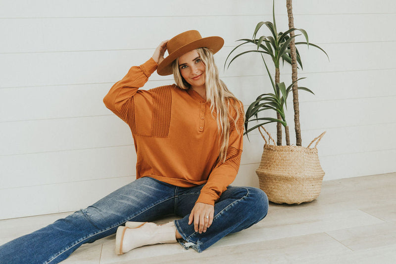 Just Too Sweet Contrast Sleeve Top
