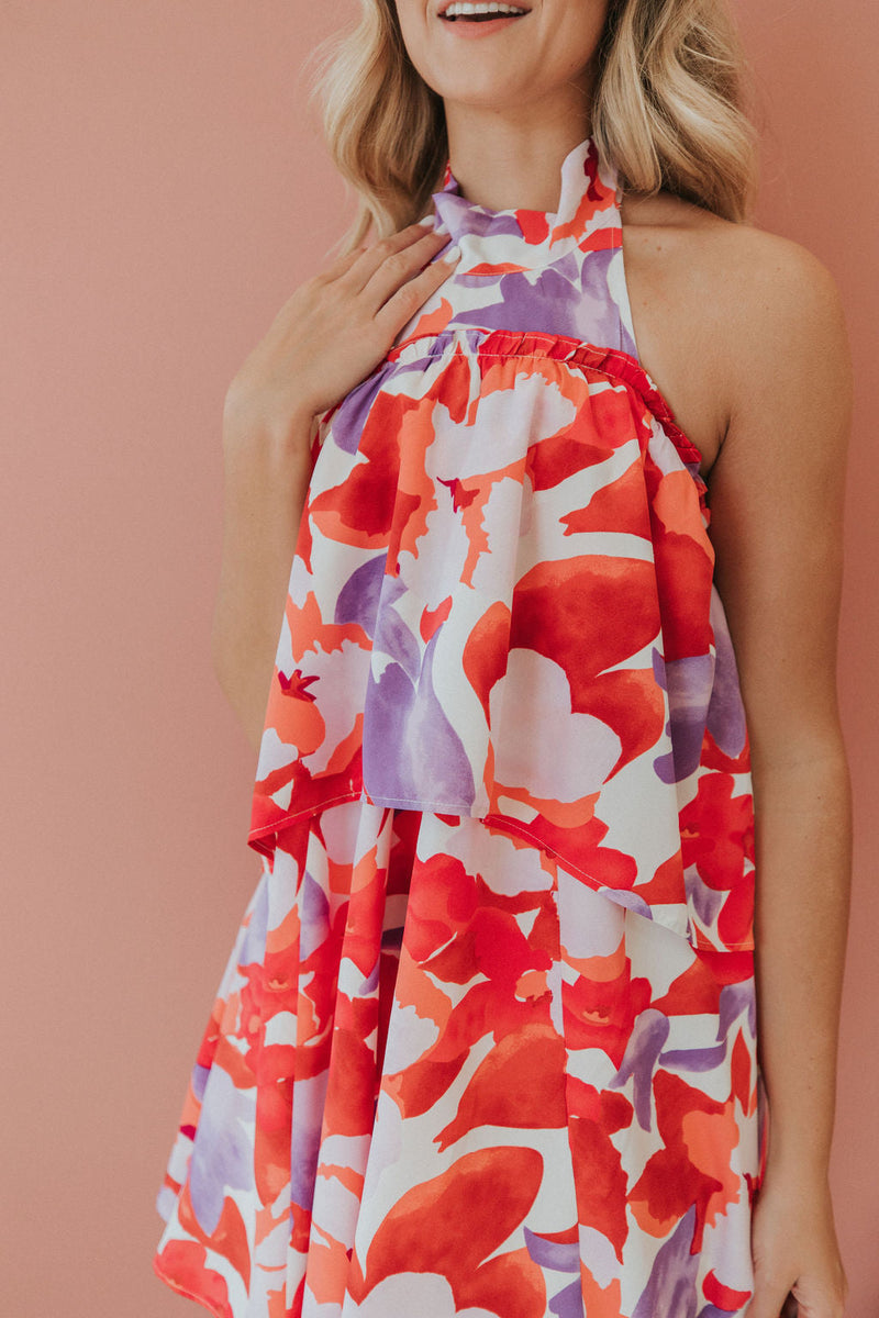 All The Love Halter Mini Dress