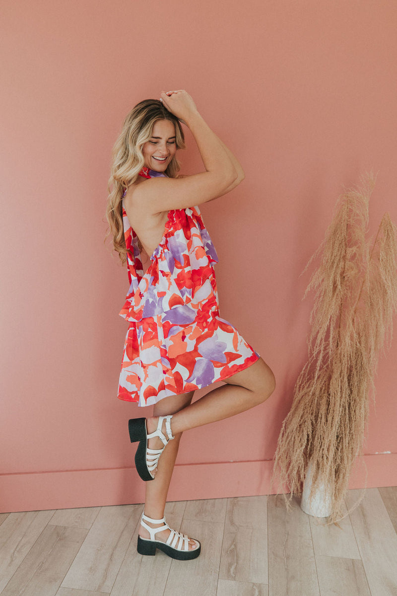 All The Love Halter Mini Dress