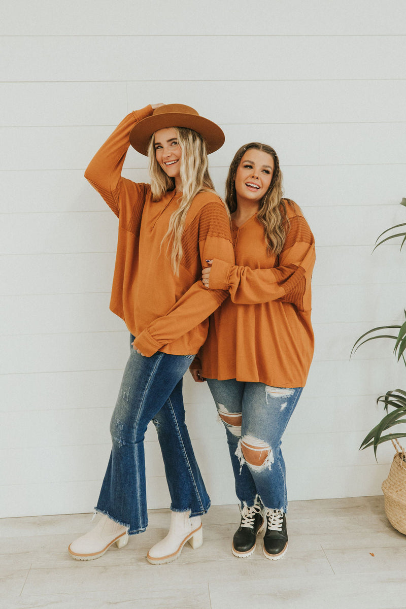 Just Too Sweet Contrast Sleeve Top