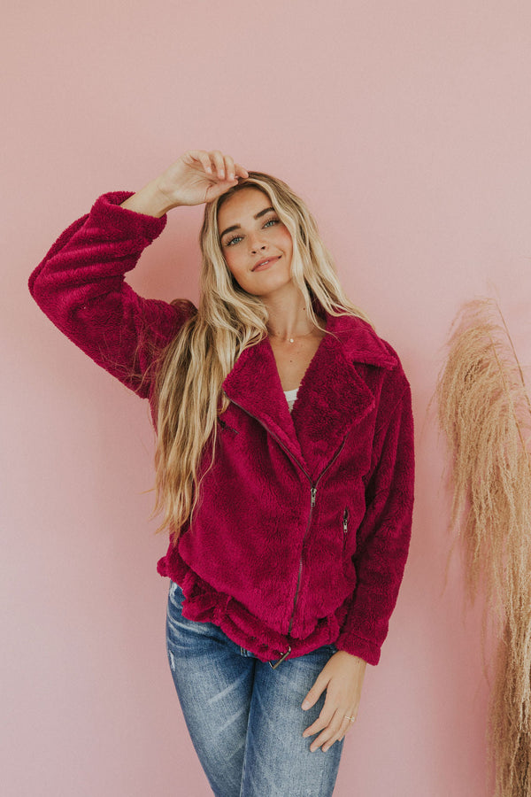 Look This Way Sherpa Jacket