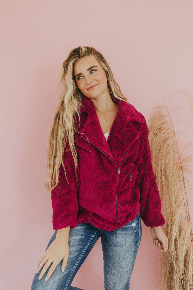 Look This Way Sherpa Jacket