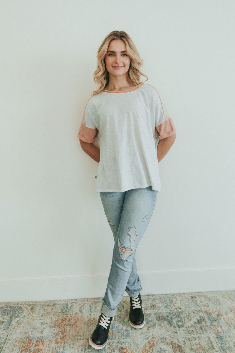 On The Move Contrast Top