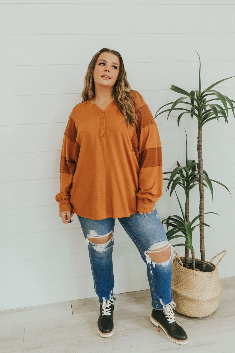 Just Too Sweet Contrast Sleeve Top