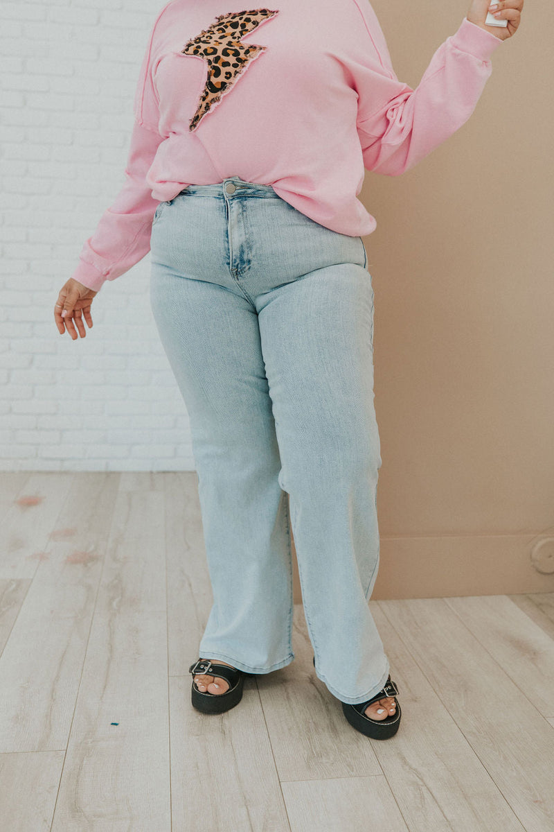 It Takes Time Wide Leg Jeans