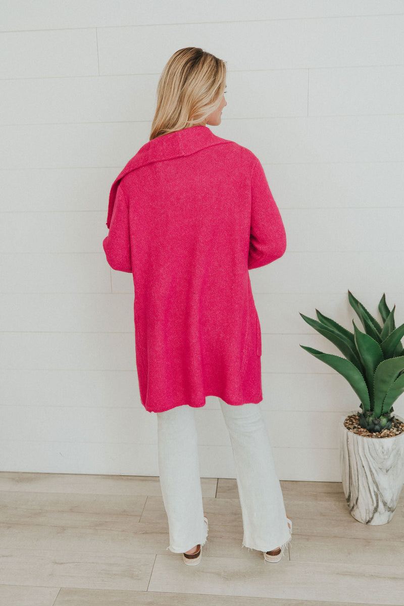 Feels Like A Win Lapel Cardigan