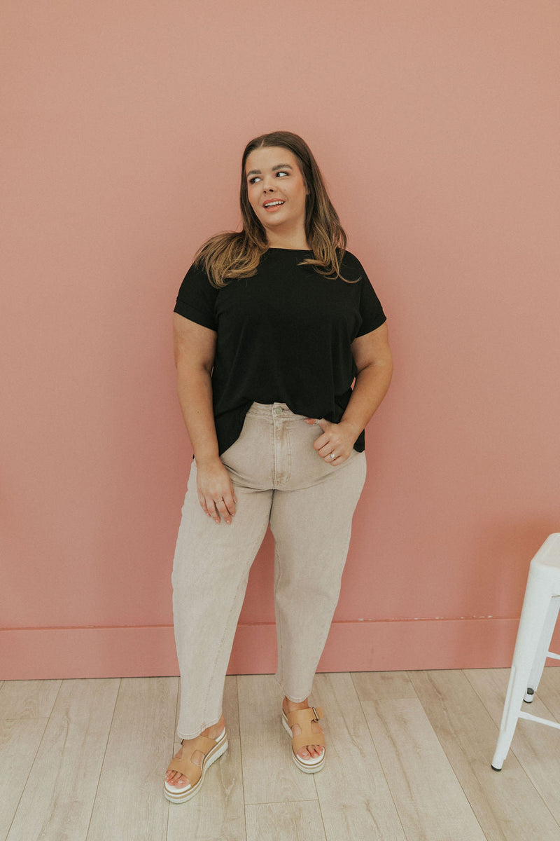 Wish For Fun Pink Crop Jeans