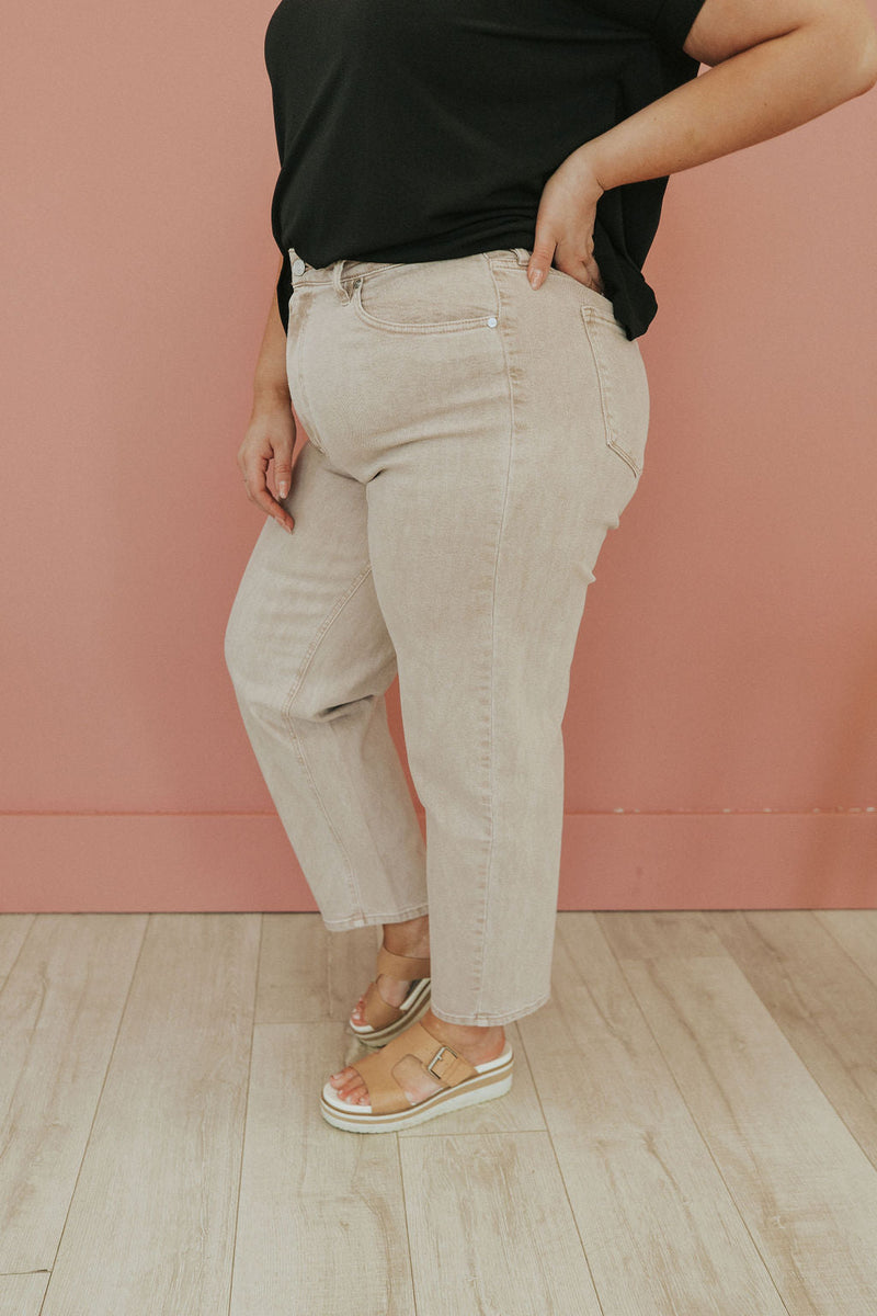Wish For Fun Pink Crop Jeans