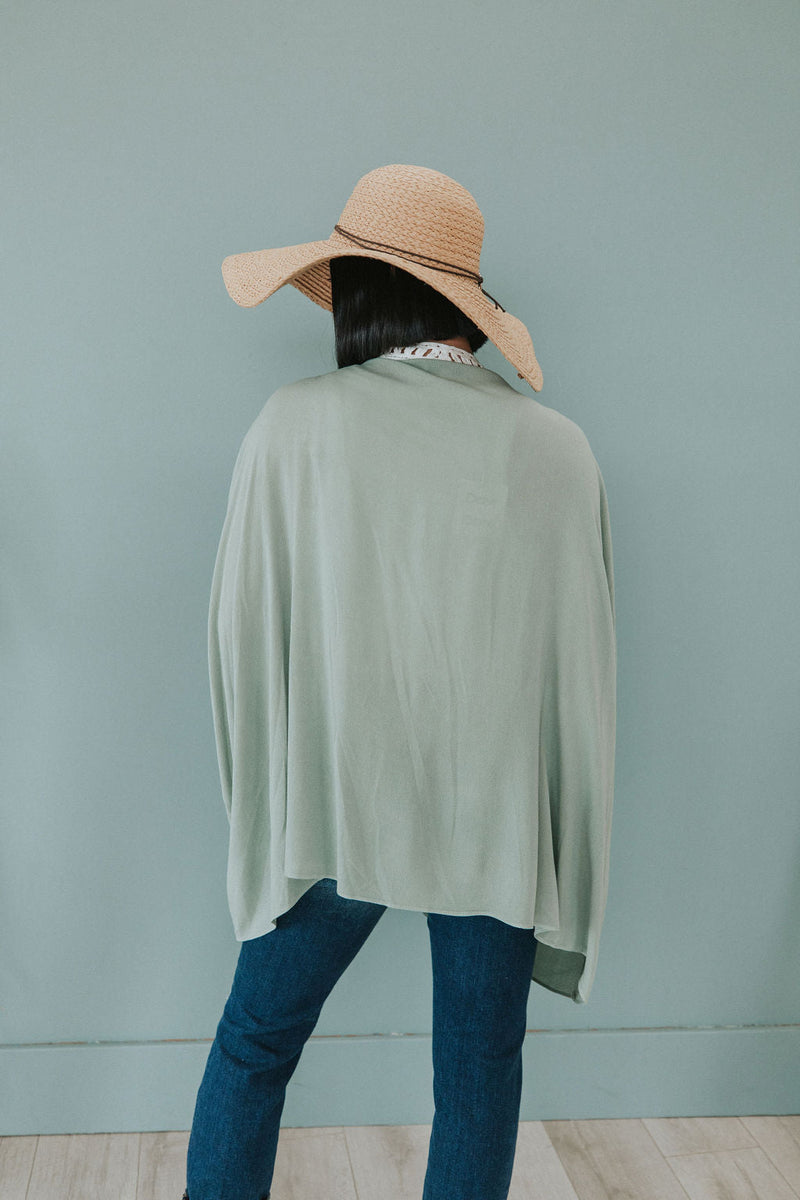 Come On Over Kimono - Sage
