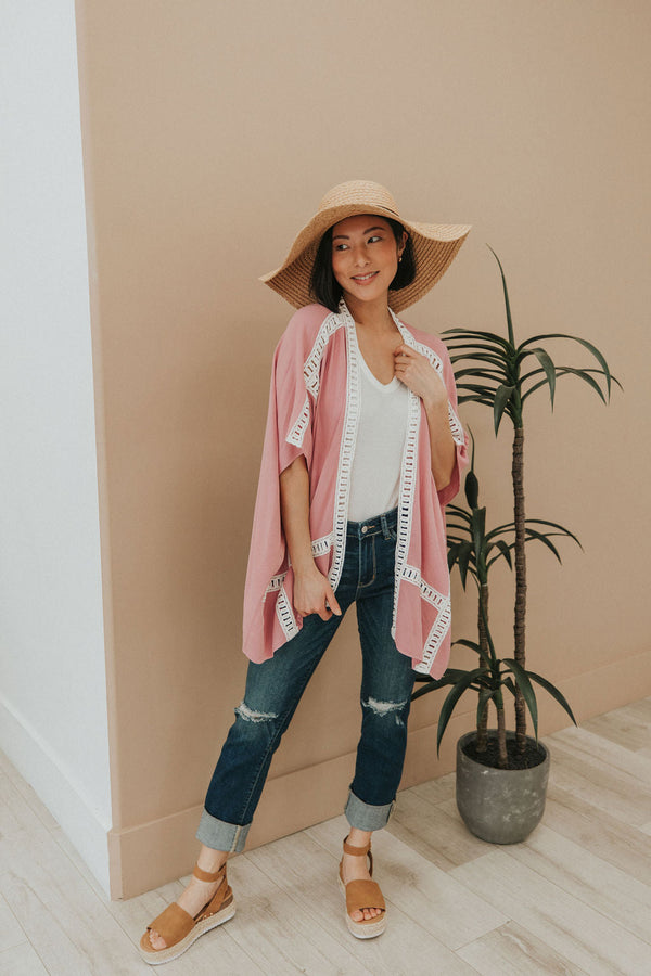 Come On Over Kimono - Pink