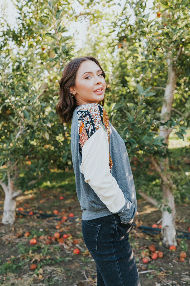 Totally You Contrast Knit Top
