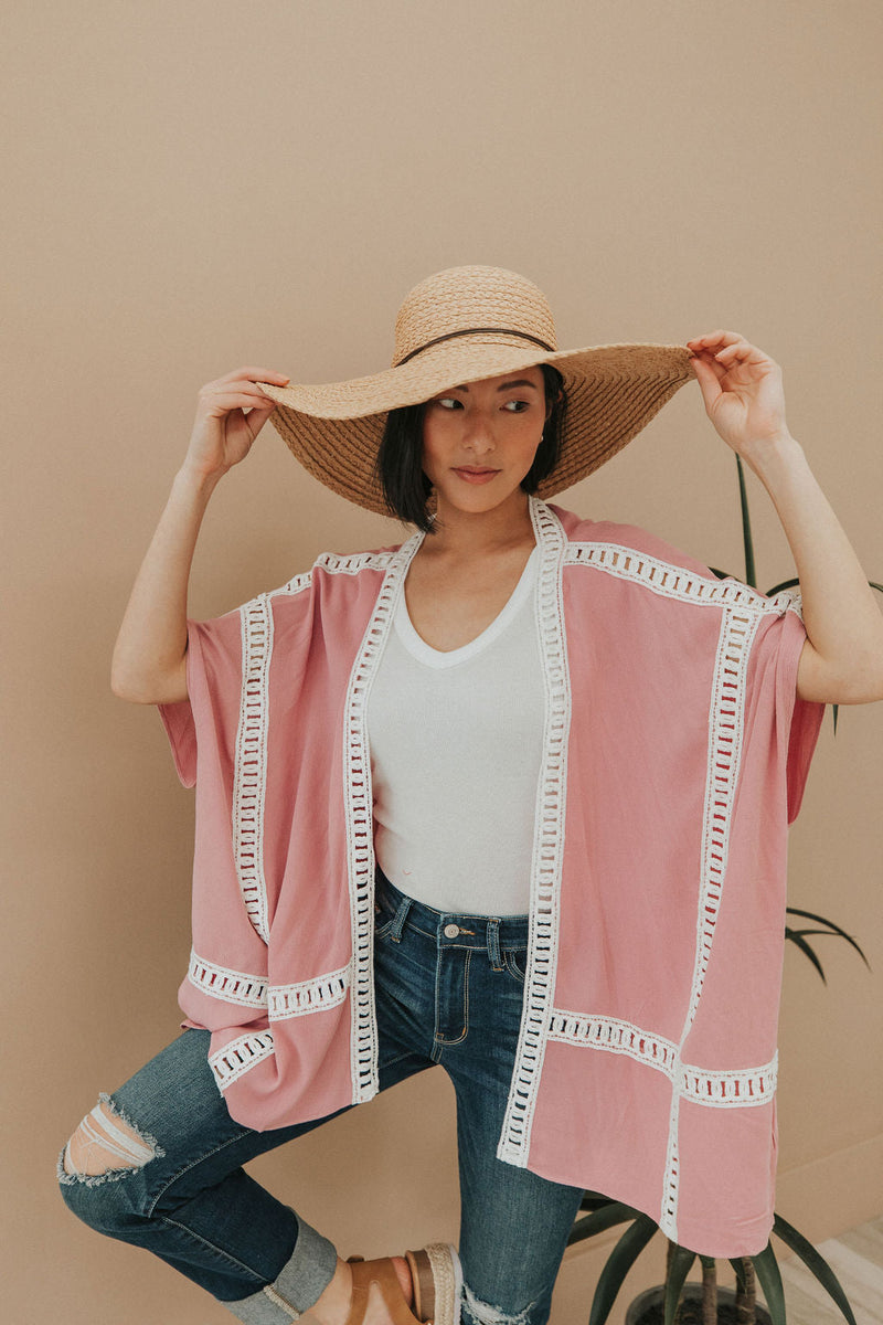 Come On Over Kimono - Pink