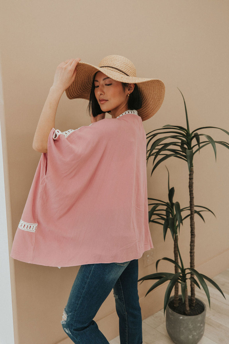 Come On Over Kimono - Pink