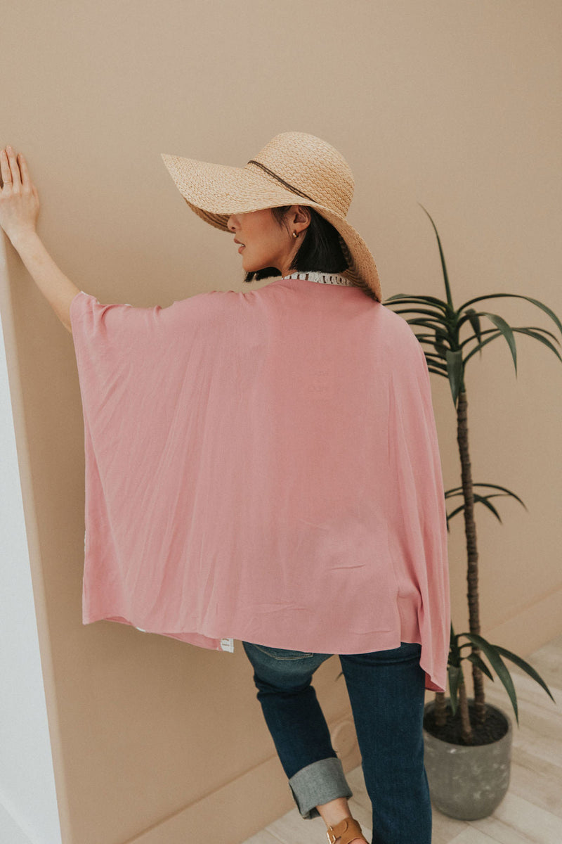 Come On Over Kimono - Pink