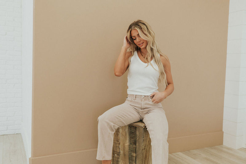 Wish For Fun Pink Crop Jeans