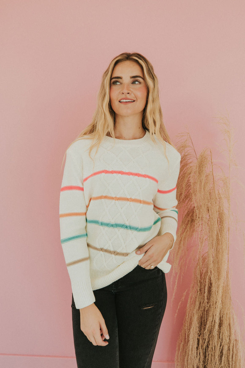 Any Day Striped Sweater