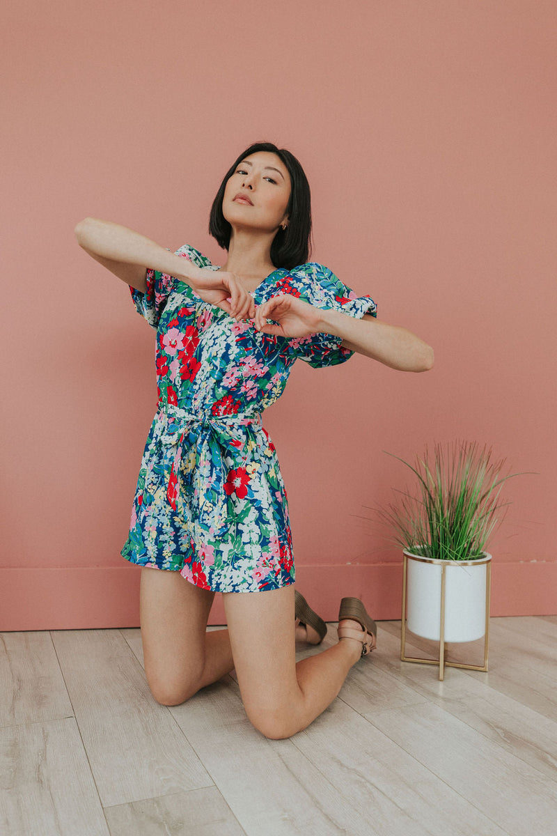 Be A Standout Floral Romper